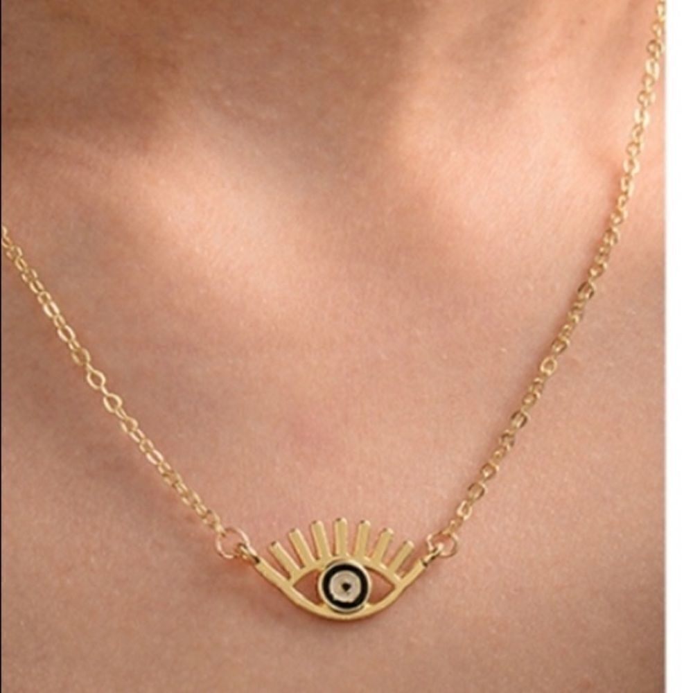 Necklace dainty Nazar versatile cuteness amazing